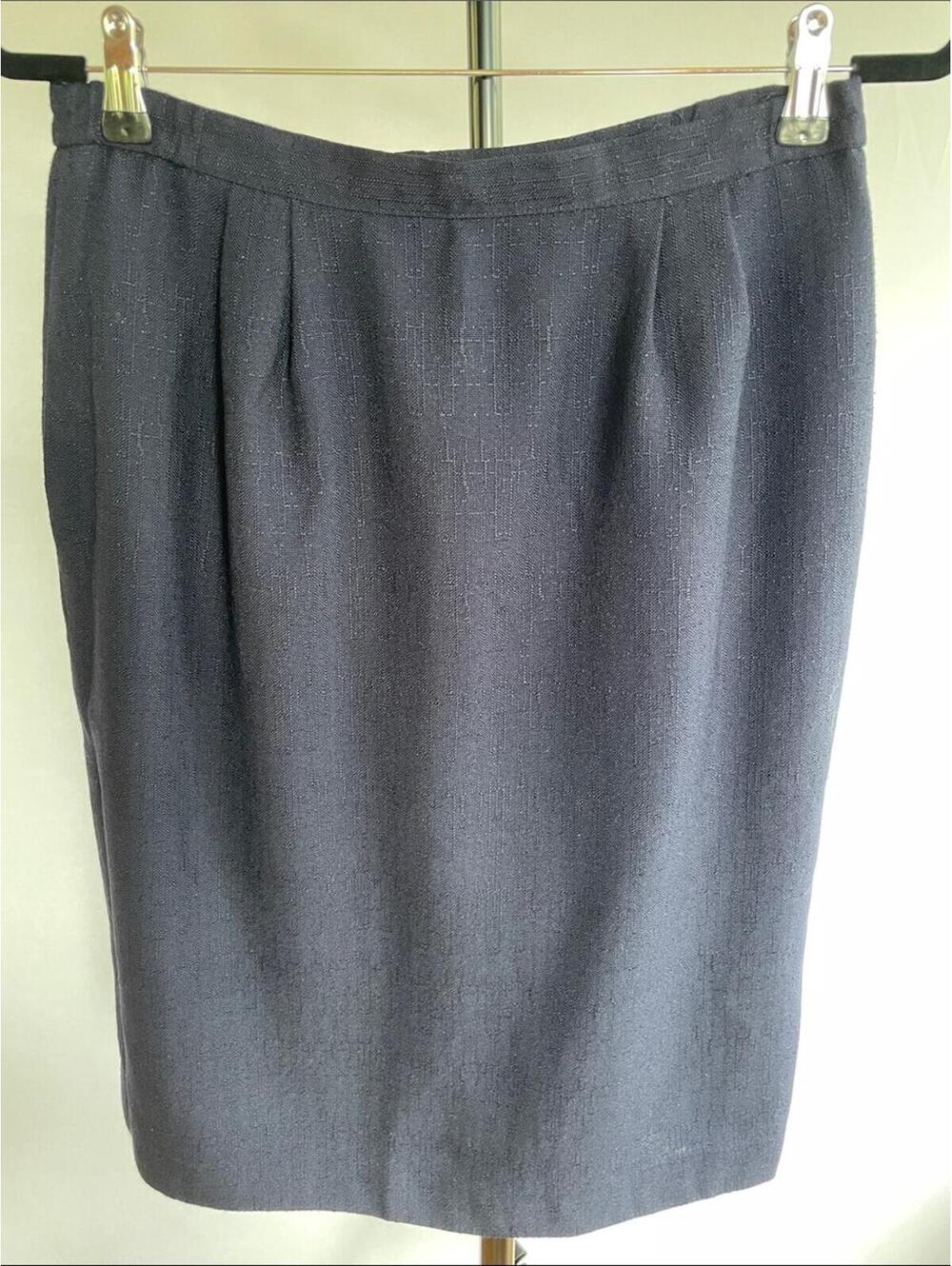 Vintage Atrium Collection Navy Pencil Skirt Size 12